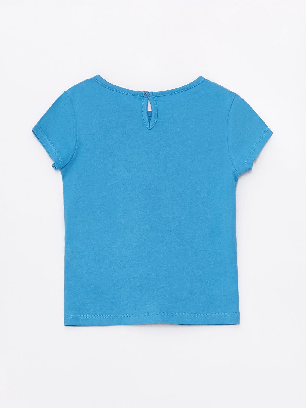 تيشيرت كم قصير مطبوع بياقة دائرية للبنات الرضع-1