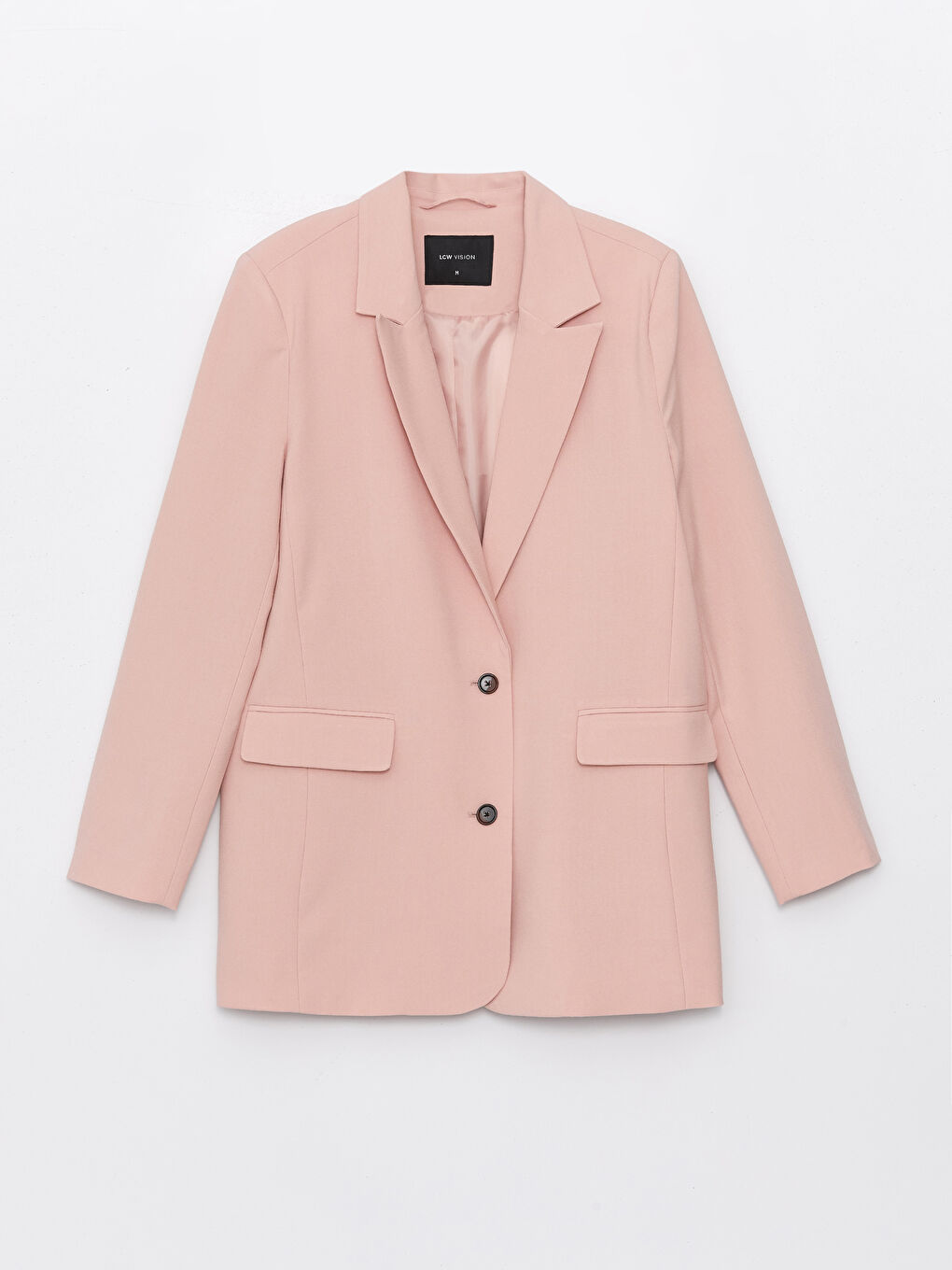 LCW Vision Plain Long Sleeve Women's Blazer Jacket -S4AE46Z8-FLK