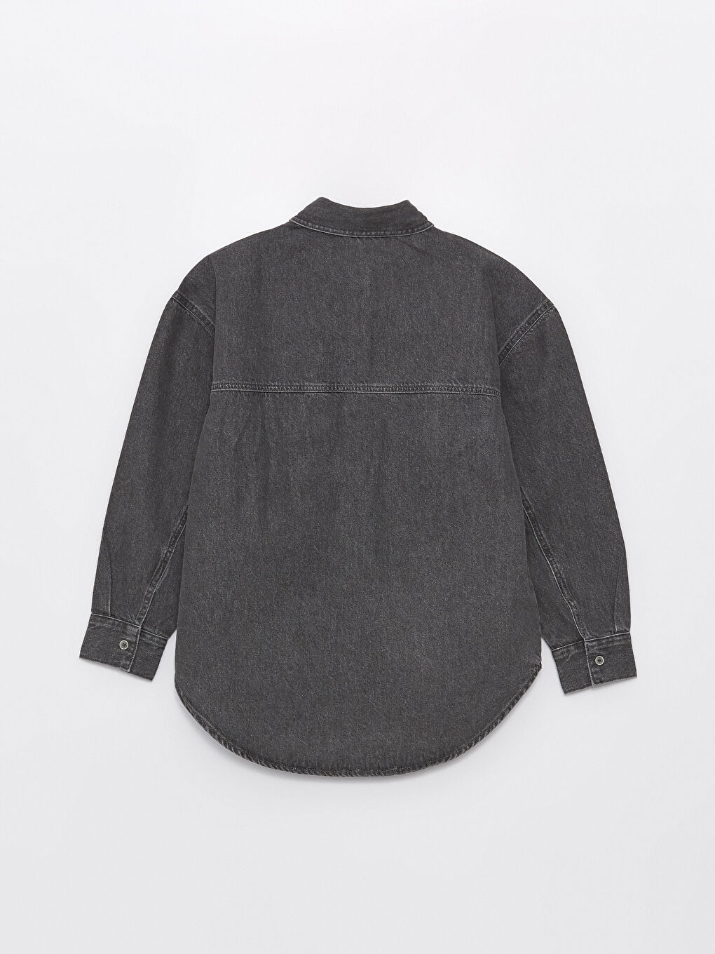 Oversize Women's Denim Shirt Jacket-6