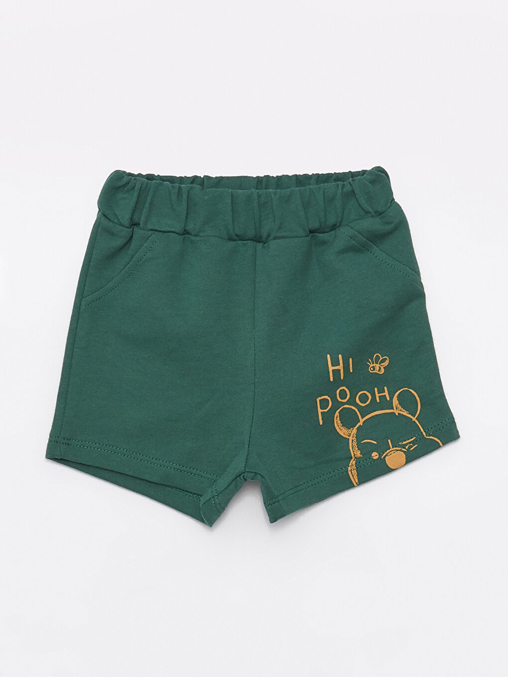 Crew Neck Winnie the Pooh Printed Baby Boy T-Shirt and Shorts 2-Piece Set -S4AE60Z1-FEJ