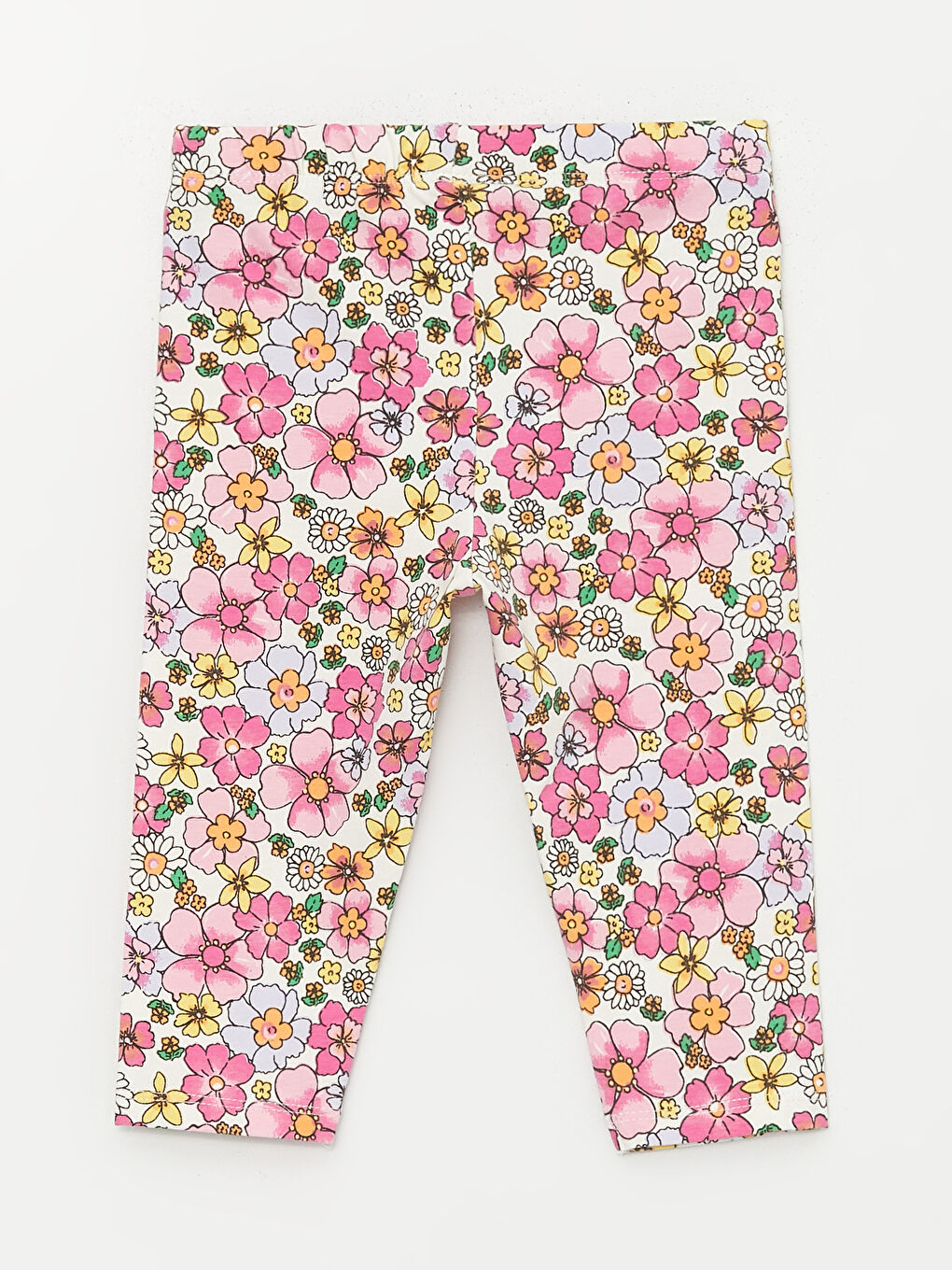 Круглый вырез Футболка с коротким рукавом и Колготки для малышек девочек, комплект из 2 упаковок-4