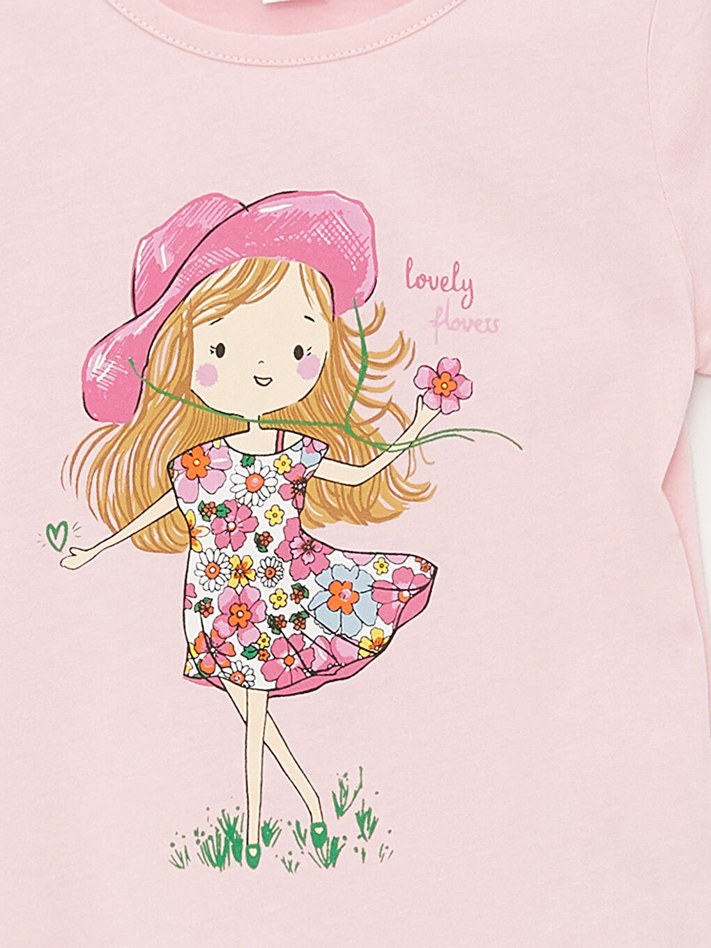 Круглый вырез Футболка с коротким рукавом и Колготки для малышек девочек, комплект из 2 упаковок-5