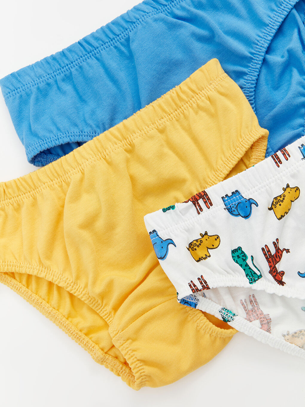 Elastic Waist Printed Cotton Baby Boys' Knickers 3-pack-1