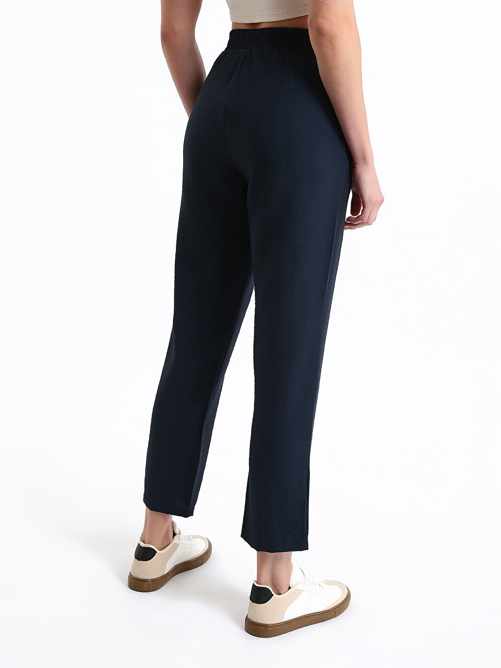 پانتۆڵی کەمەر لاستیک فیتی ڕاحەت بۆ ژنان-8