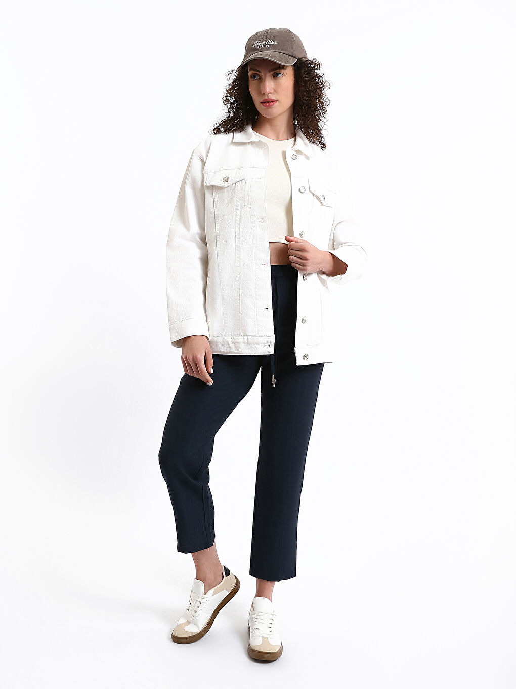 پانتۆڵی کەمەر لاستیک فیتی ڕاحەت بۆ ژنان-1