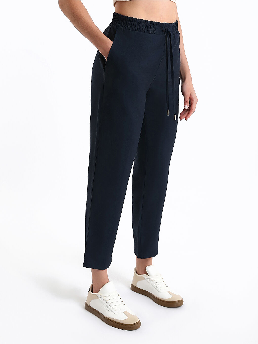 پانتۆڵی کەمەر لاستیک فیتی ڕاحەت بۆ ژنان-5