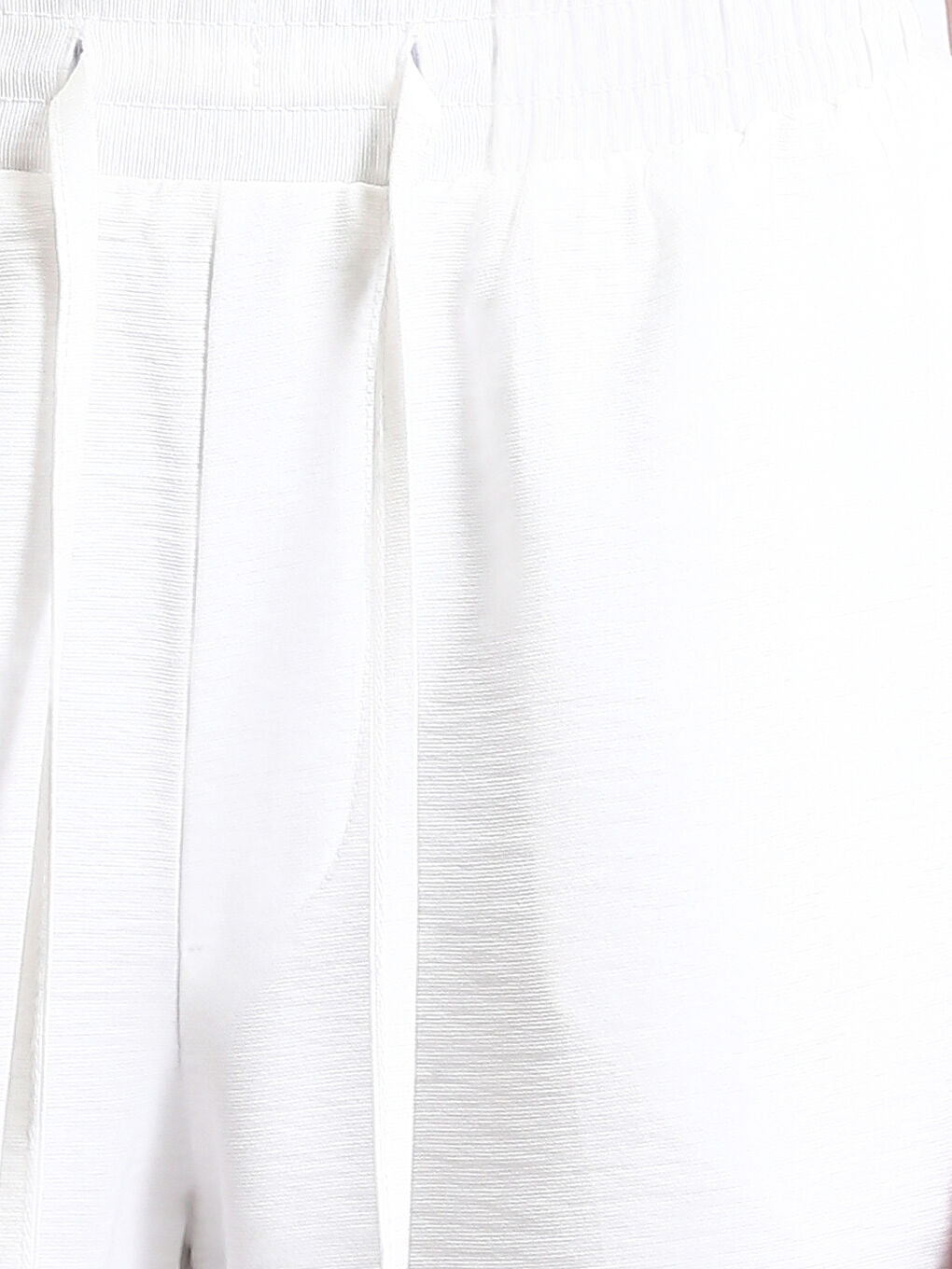 Pantalon Taille Élastiquée Coupe Décontractée pour Femmes-4