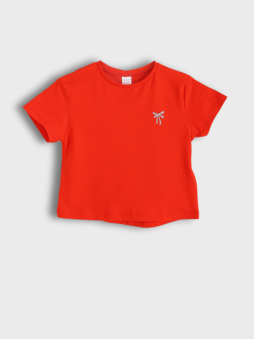 تي شيرت بناتي صغيرات كم قصير مطبوع كول مدور