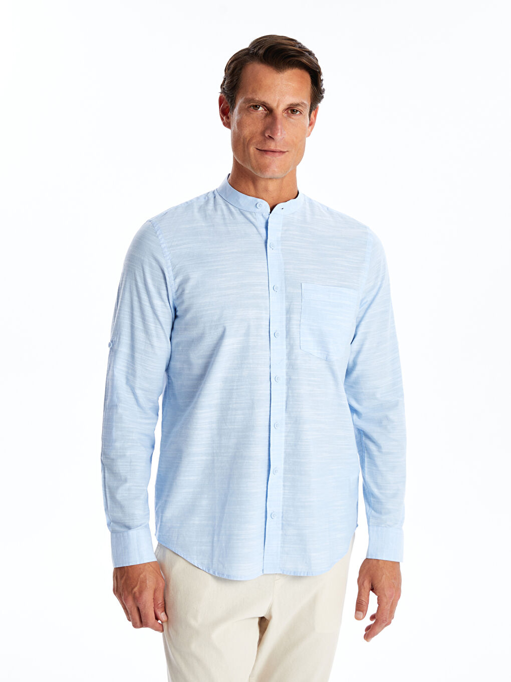 Regular Fit Long Sleeve Men's Shirt -S4AF02Z8-CUN