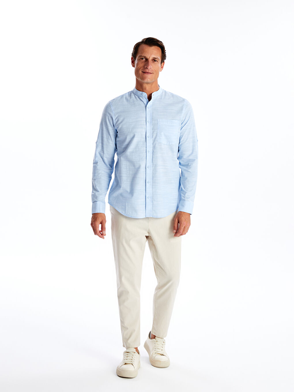 Regular Fit Long Sleeve Men's Shirt -S4AF02Z8-CUN