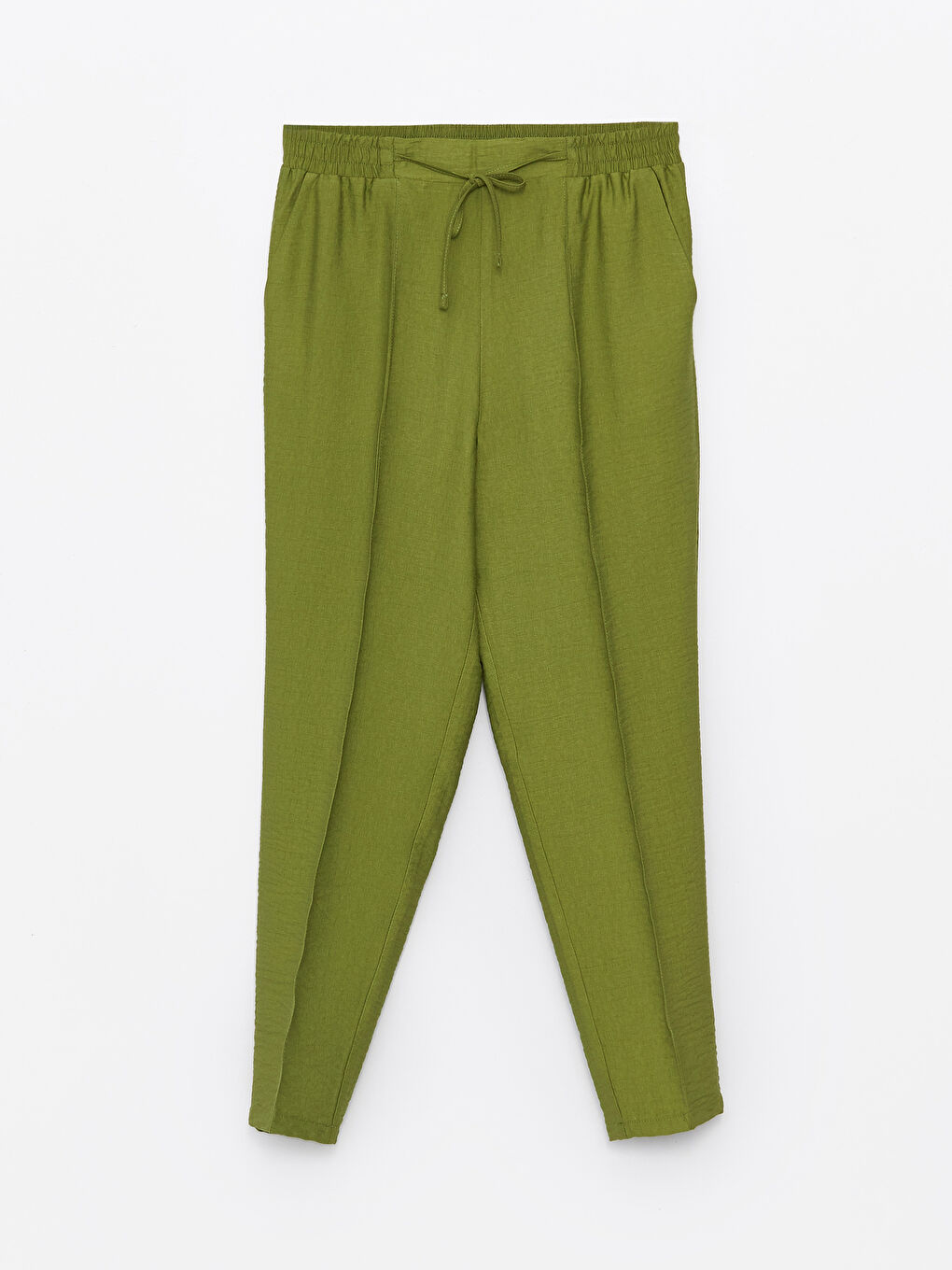 Pantalone za žene kroja šargarepe, sa elastičnim pojasom -S4AF39Z8-TNN