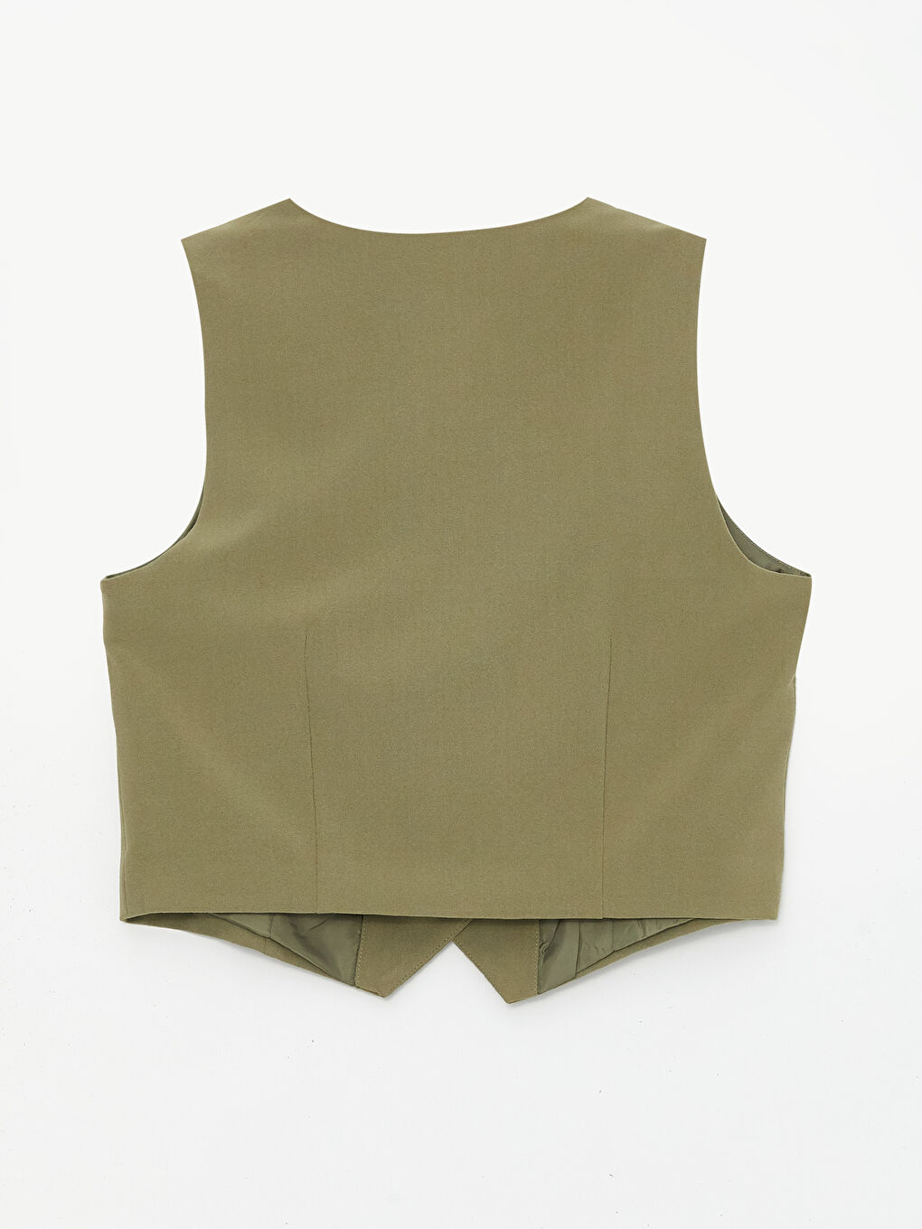 Women's V Neck Plain Classic Waistcoat -S4AF46Z8-GYA