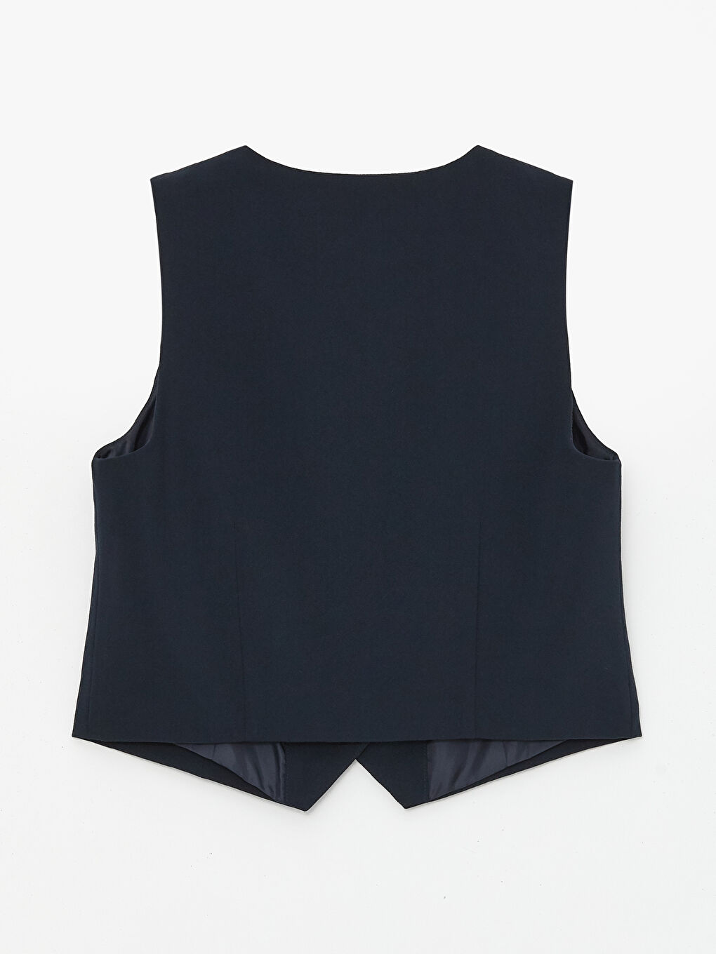 Women's V Neck Plain Classic Waistcoat -S4AF46Z8-HMQ