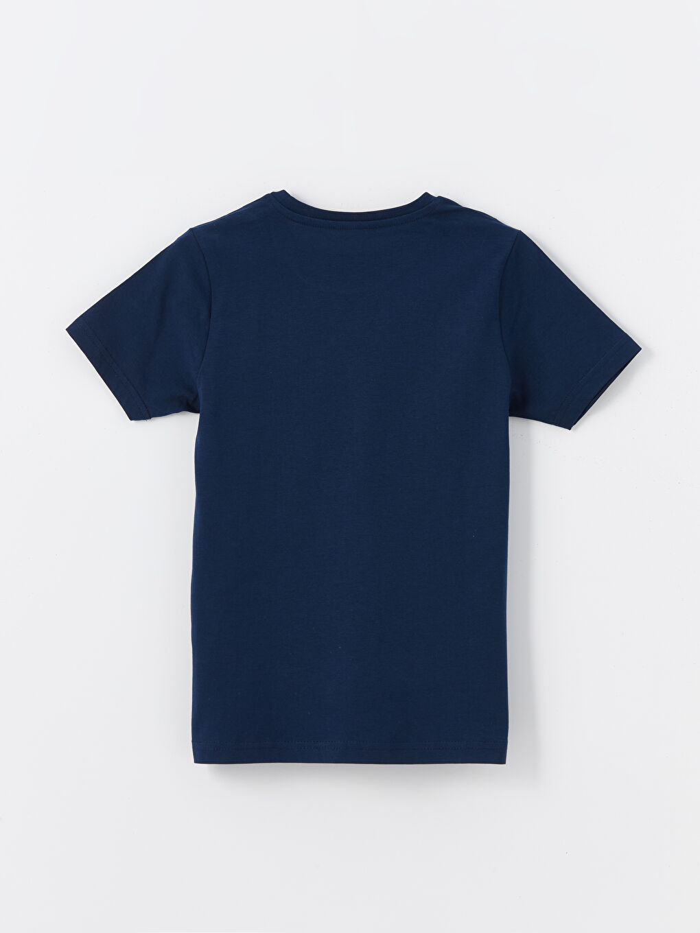 Lacivert Bisiklet Yaka Erkek Çocuk Pijama Üst-1