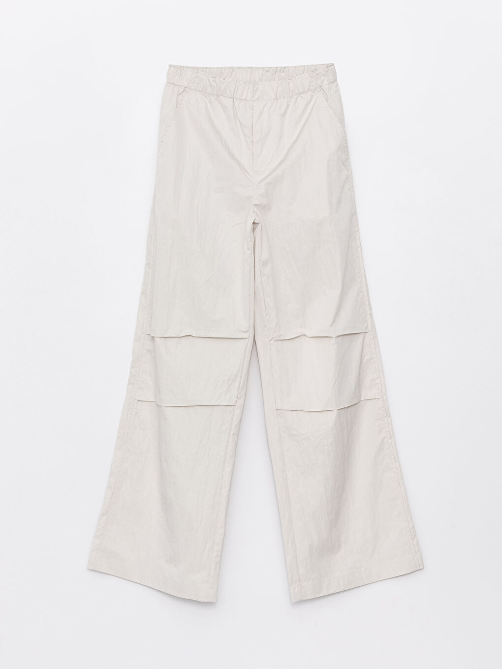 Women's Elasticated Waist Plain Parachute Trousers -S4AF88Z8-VKK