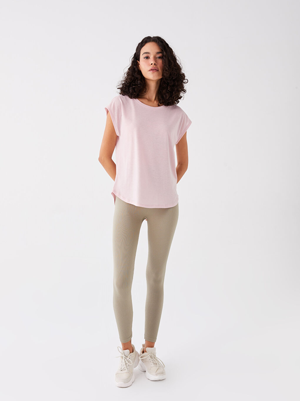 Crew Neck Printed Short Sleeve Women's T-shirt -S4AF91Z8-VEF