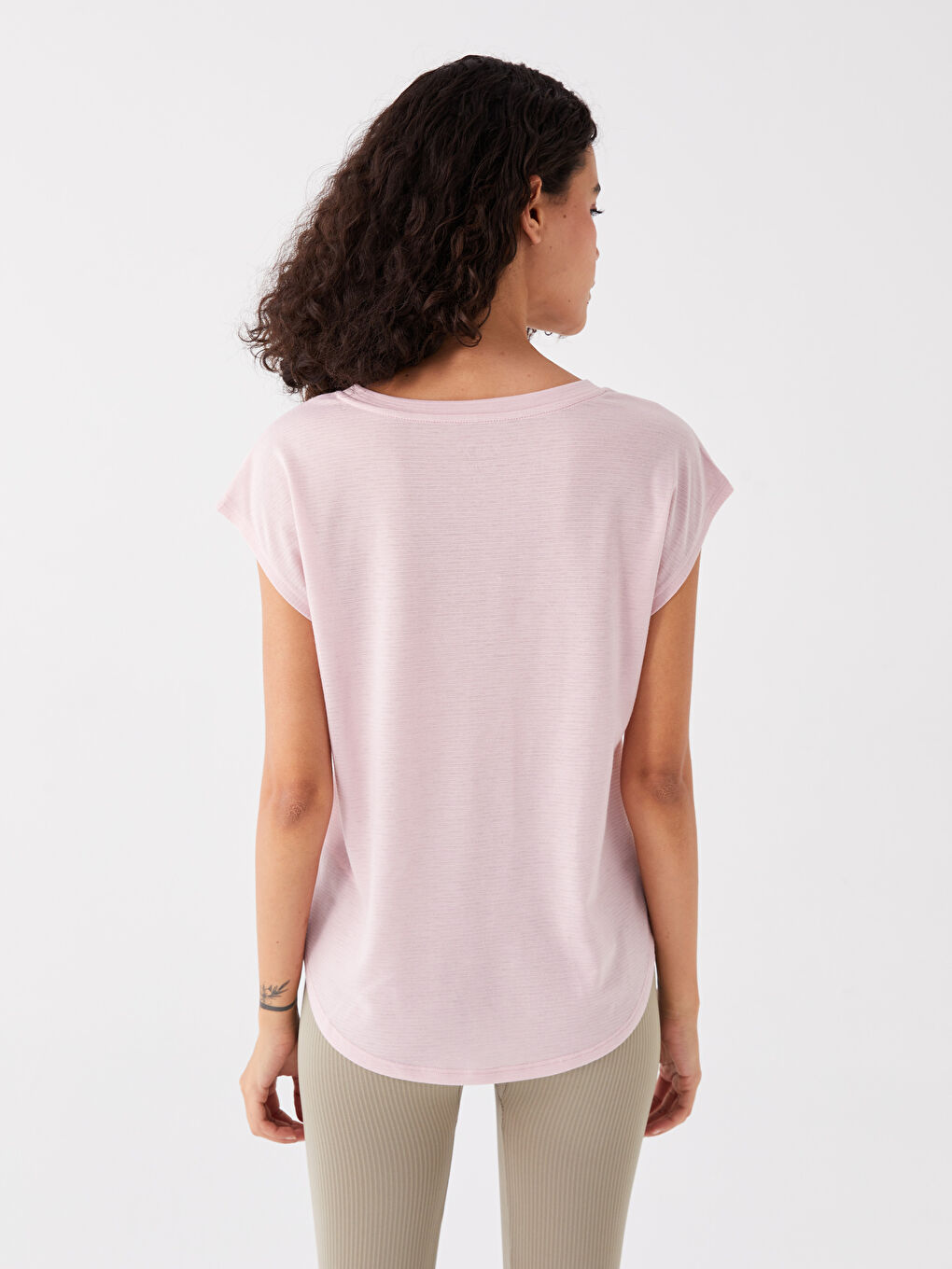 Crew Neck Printed Short Sleeve Women's T-shirt -S4AF91Z8-VEF
