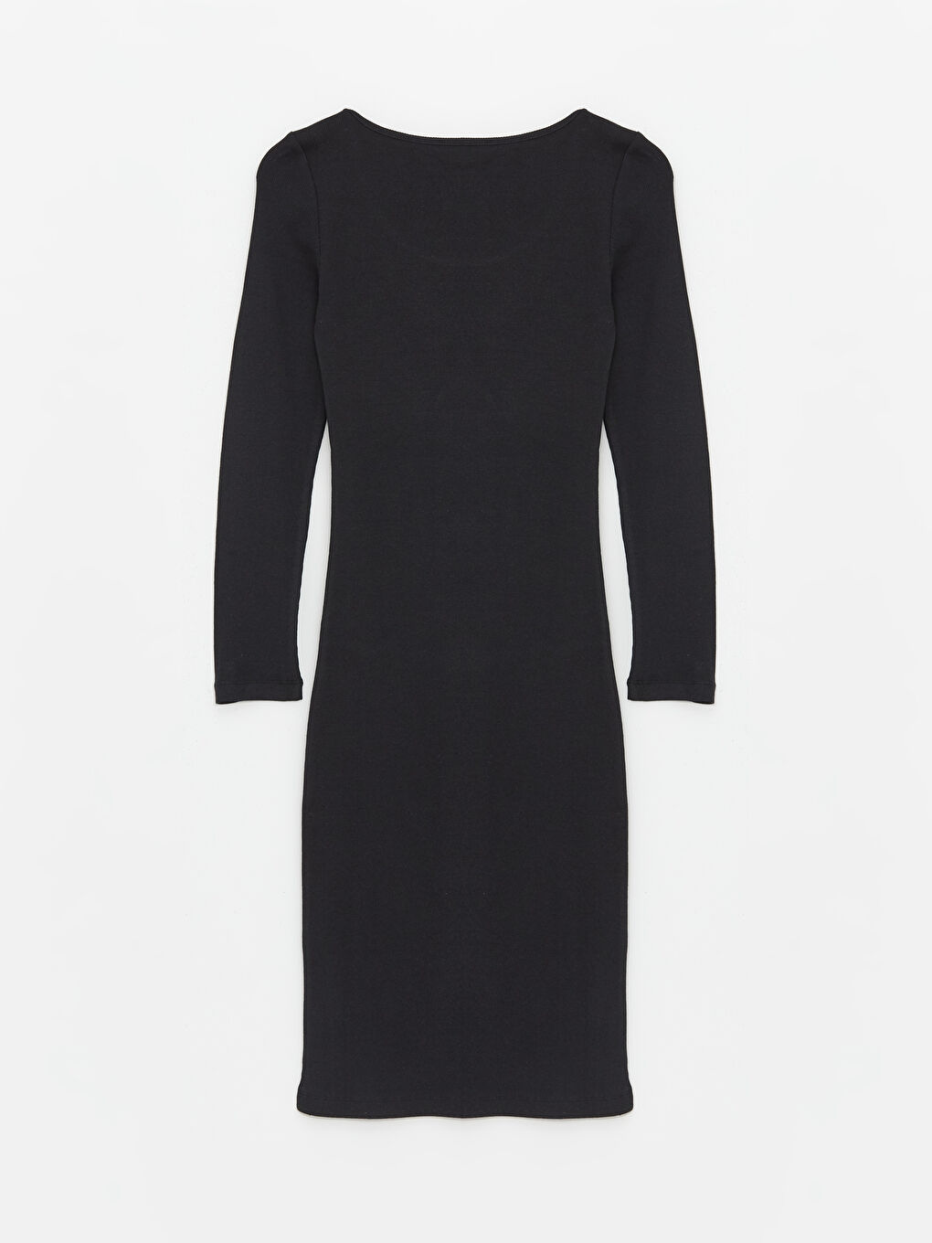 U Neck Plain Long Sleeve Women's Dress -S4AG20Z8-CVL