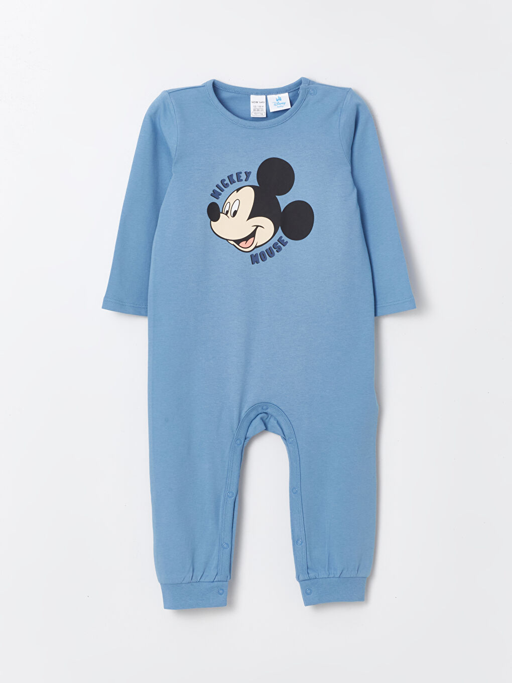 سلوبيت للأولاد الرضع بطبعة ميكي ماوس بياقة دائرية-2