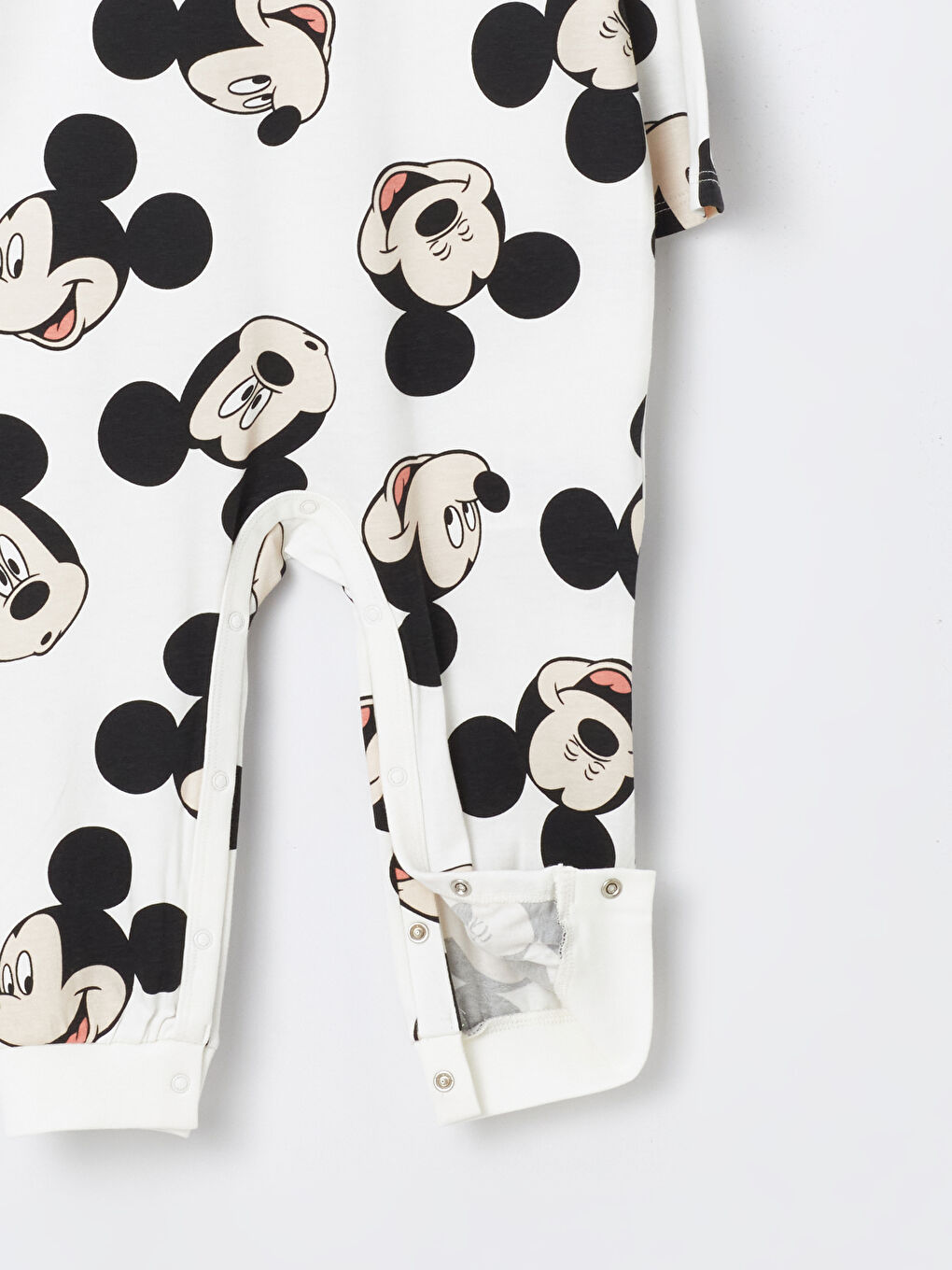 سلوبيت للأولاد الرضع بطبعة ميكي ماوس بياقة دائرية-5