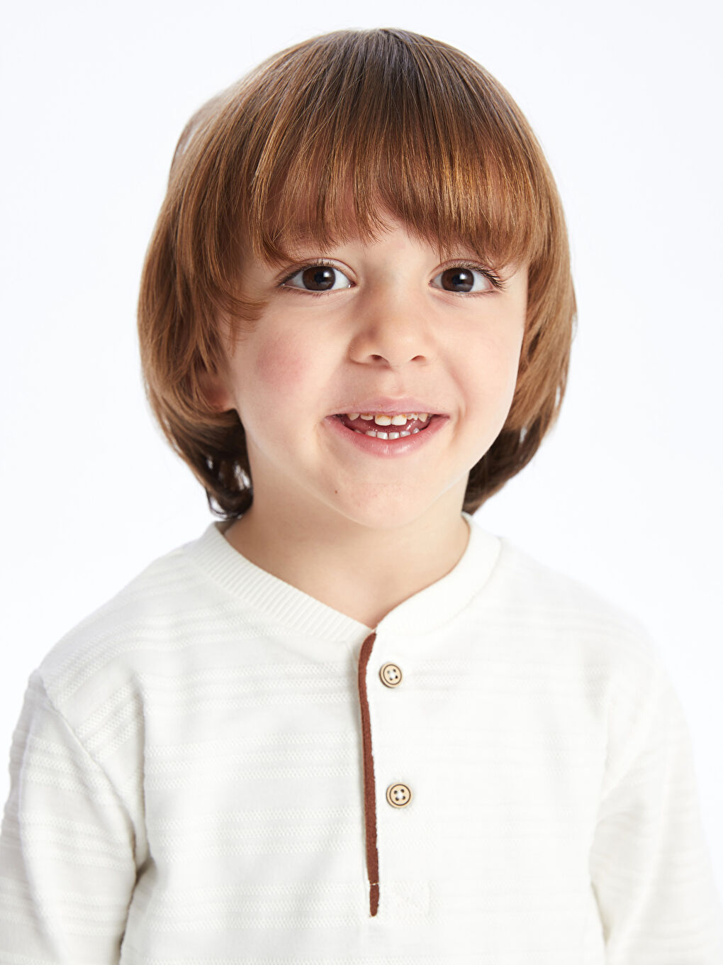 تيشيرت أولاد بيبي كم طويل بتفاصيل أزرار