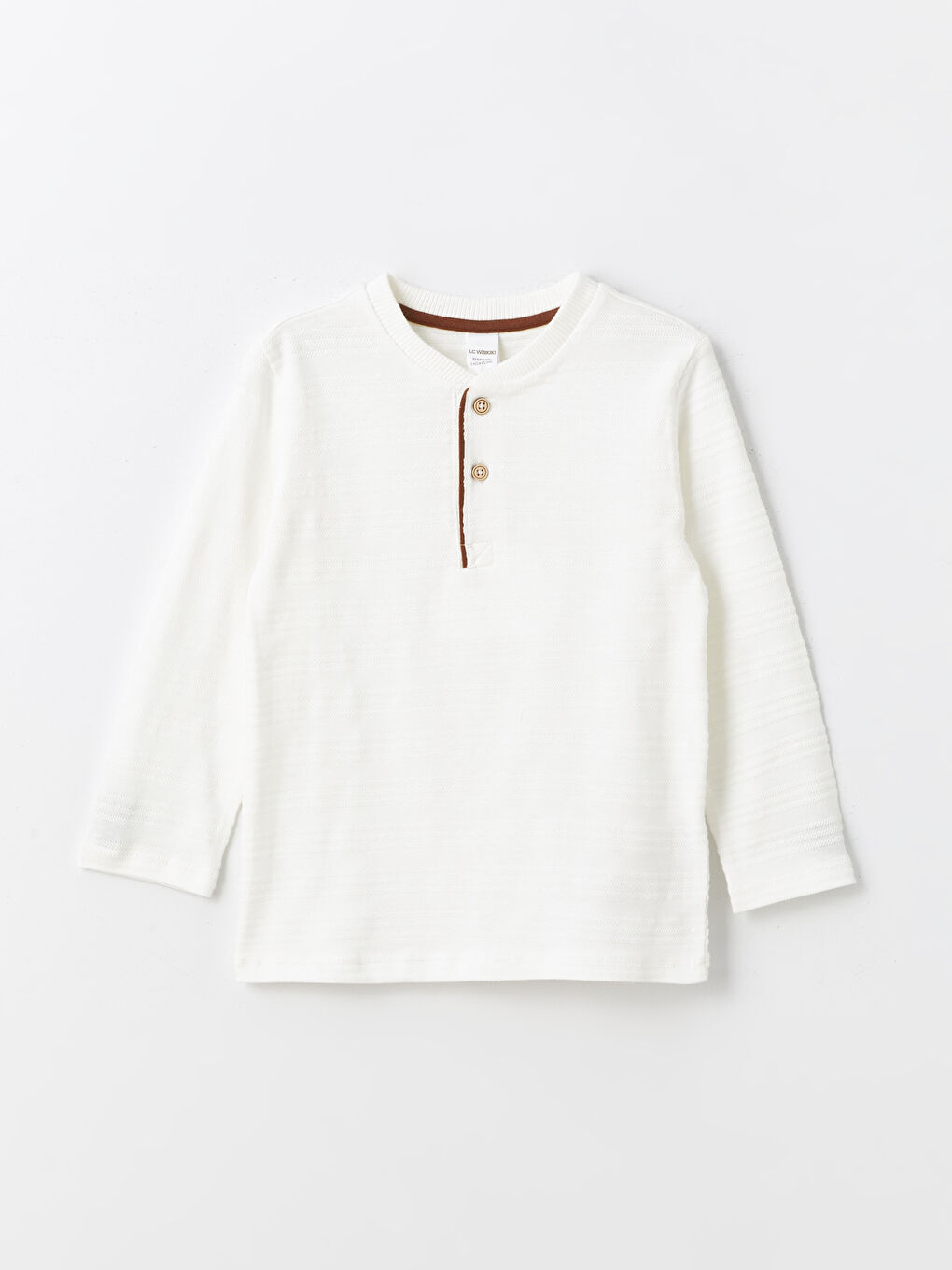 تيشيرت أولاد بيبي كم طويل بتفاصيل أزرار-3