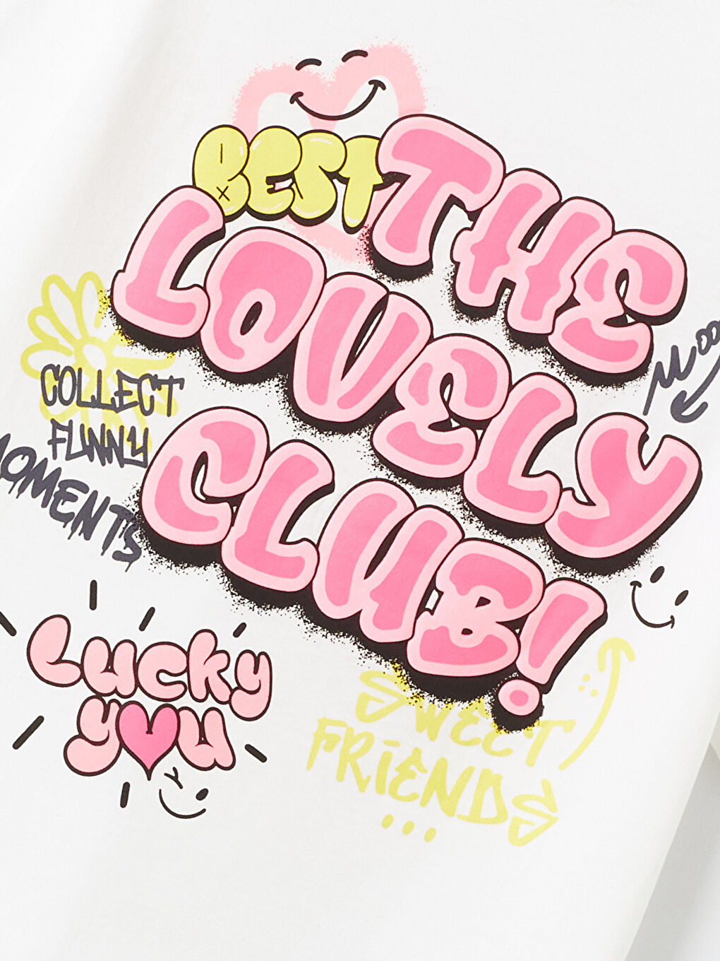 Crew Neck Printed Short Sleeve Girls' T-Shirt-2