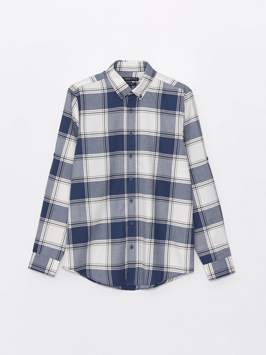 Ерлерге арналған ұзын жеңді торлы стандартты пішімді жейде-5