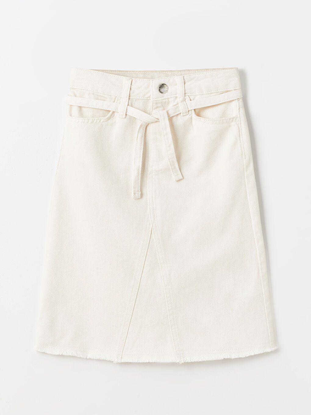 Ekru Basic Kız Çocuk Etek