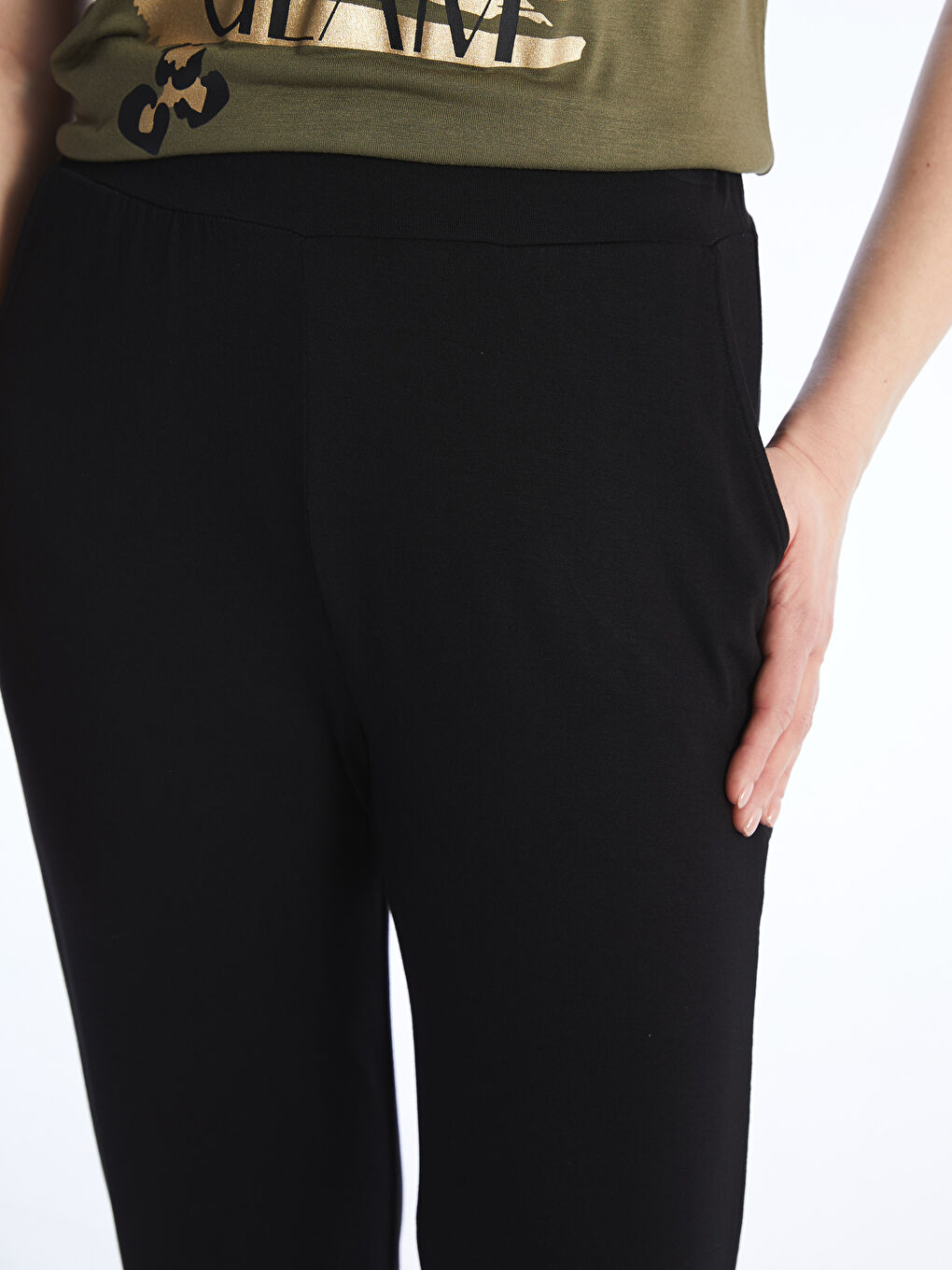 Pantalons de survêtement pour Femmes avec taille élastiquée-4