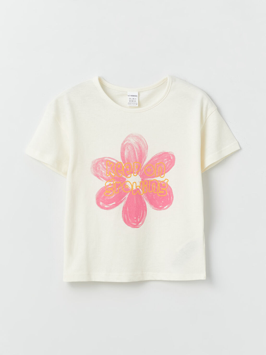 LC Waikiki Majica sa okruglim izrezom, štampana, kratki rukav, za bebe devojčice -S4AI15Z1-FDW