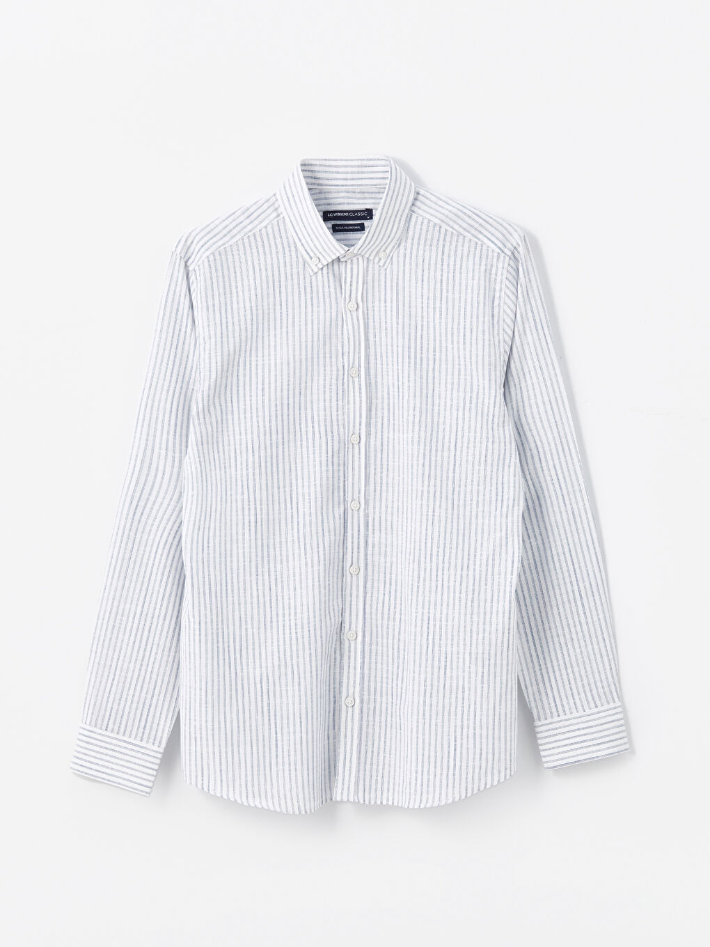 Regular Fit Long Sleeve Striped Men's Shirt-5