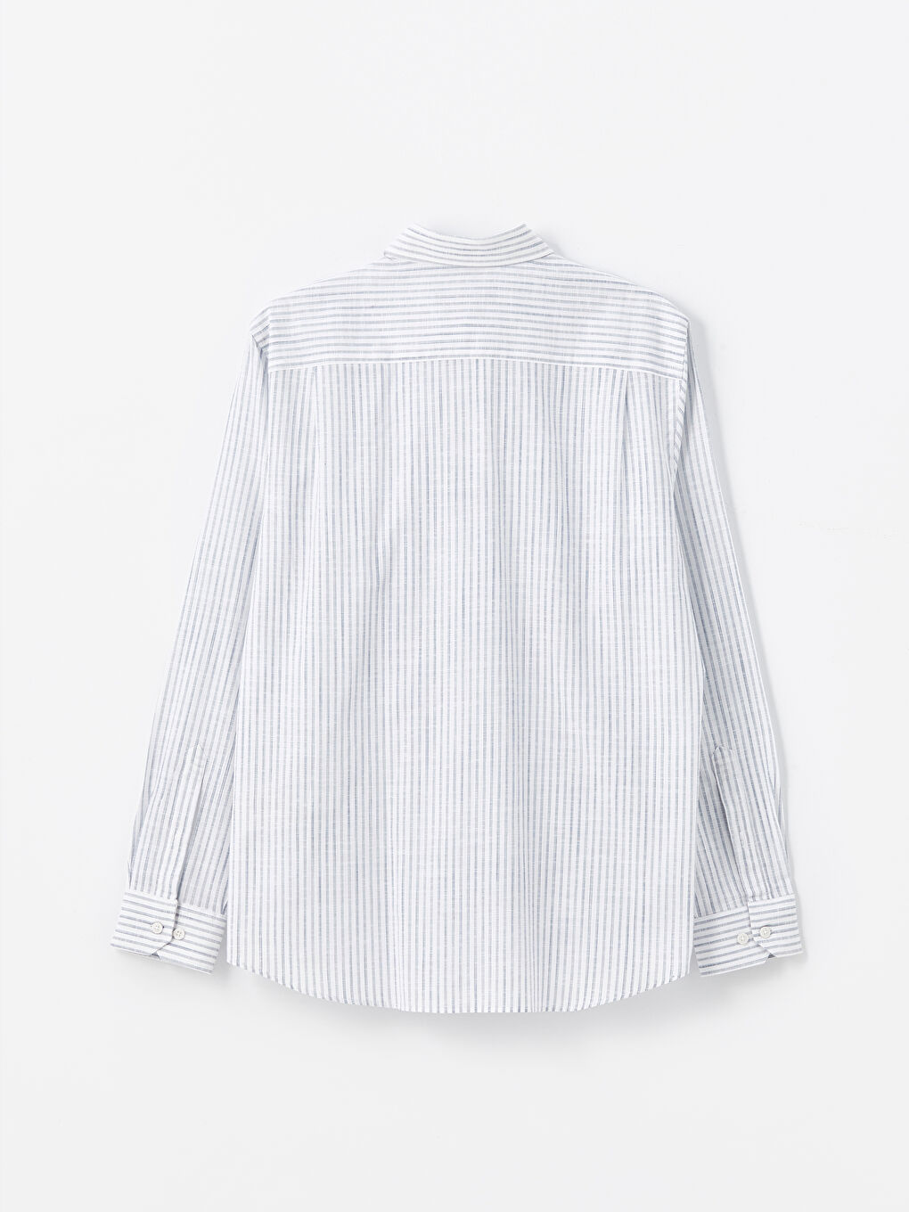 Regular Fit Long Sleeve Striped Men's Shirt-6