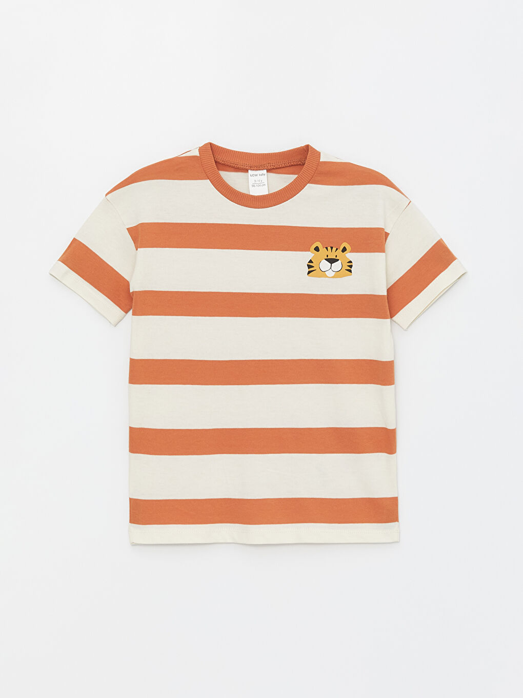 Crew Neck Short Sleeve Striped Baby Boy T-Shirt -S4AI32Z1-SZ5