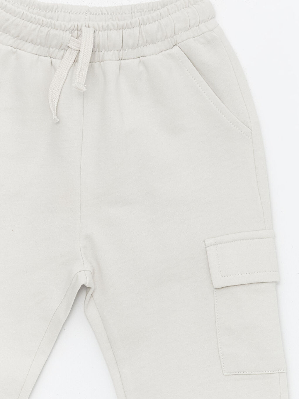 Gri Beli Lastikli Erkek Bebek Jogger Eşofman Altı-4