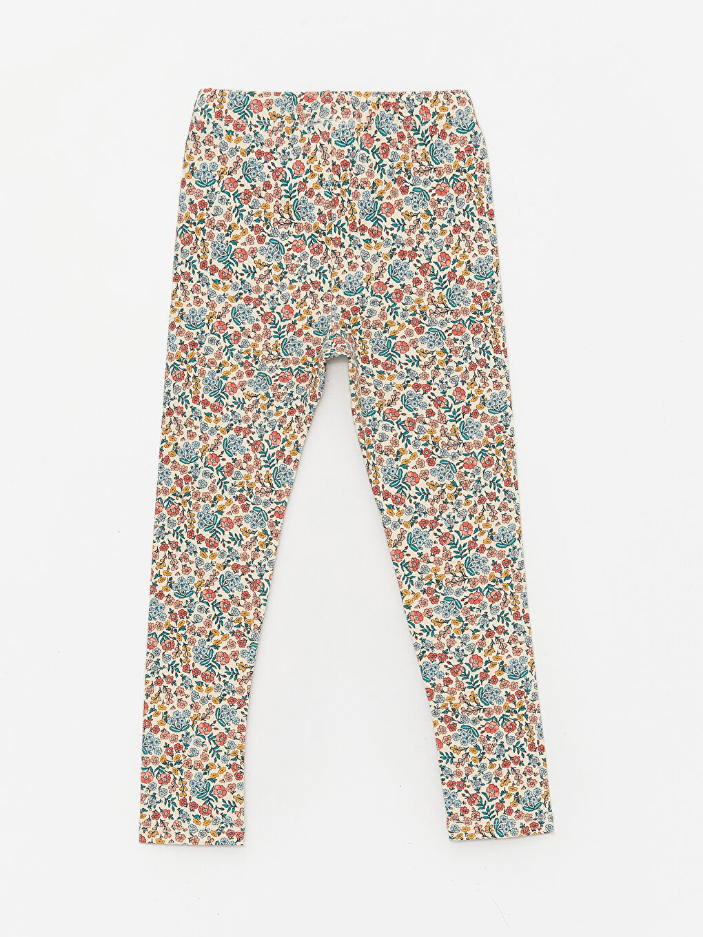 Elastic Waist Floral Patterned Baby Girl Tights -S4AI49Z1-LRA