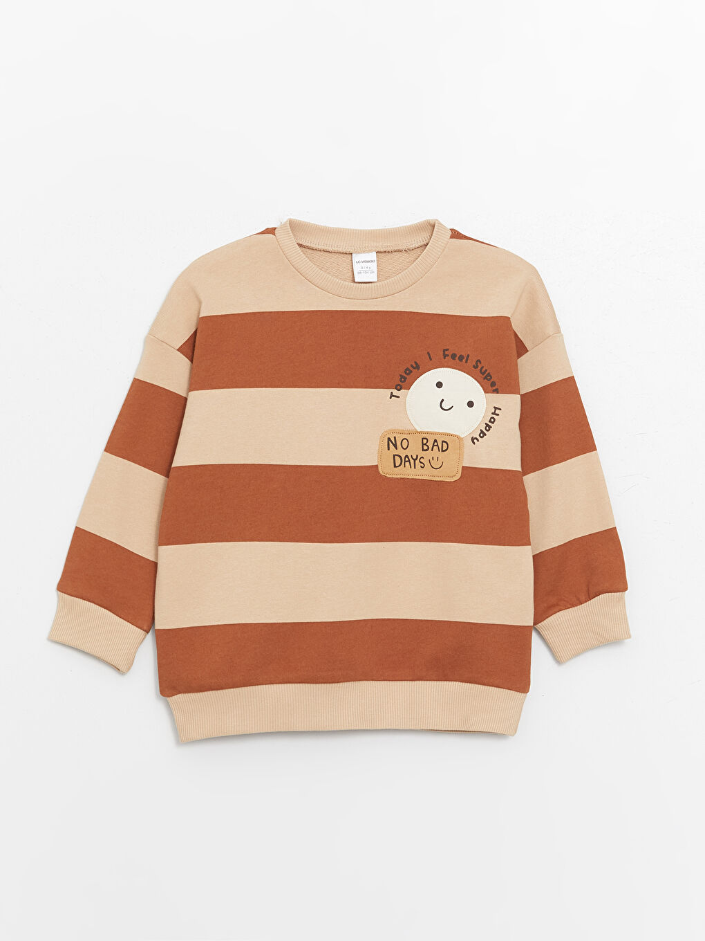 Crew Neck Long Sleeve Printed Baby Boy Sweatshirt -S4AI74Z1-LQC
