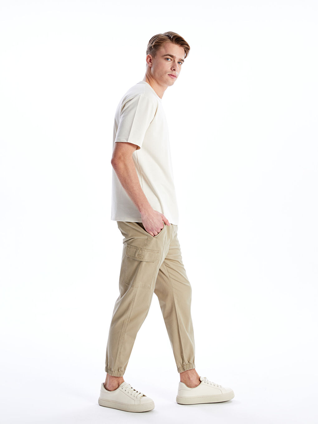 XSIDE Standard Fit Gabardine Jogginghose für Herren -S4AI85Z8-S9D