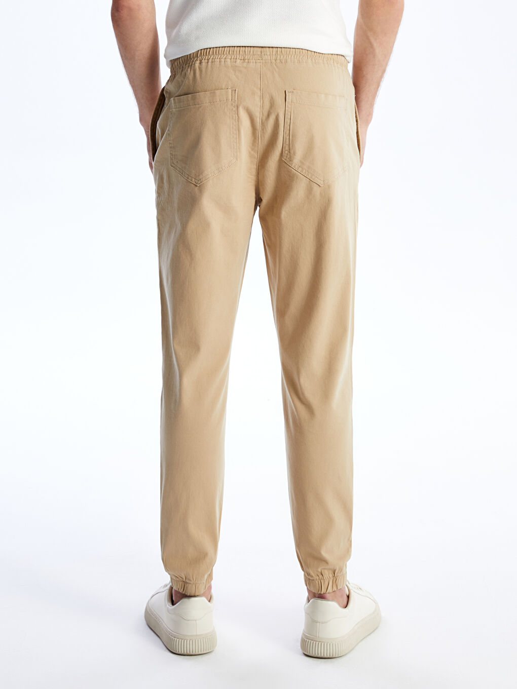 XSIDE Koyu Bej Slim Fit Gabardin Erkek Jogger Pantolon - 3