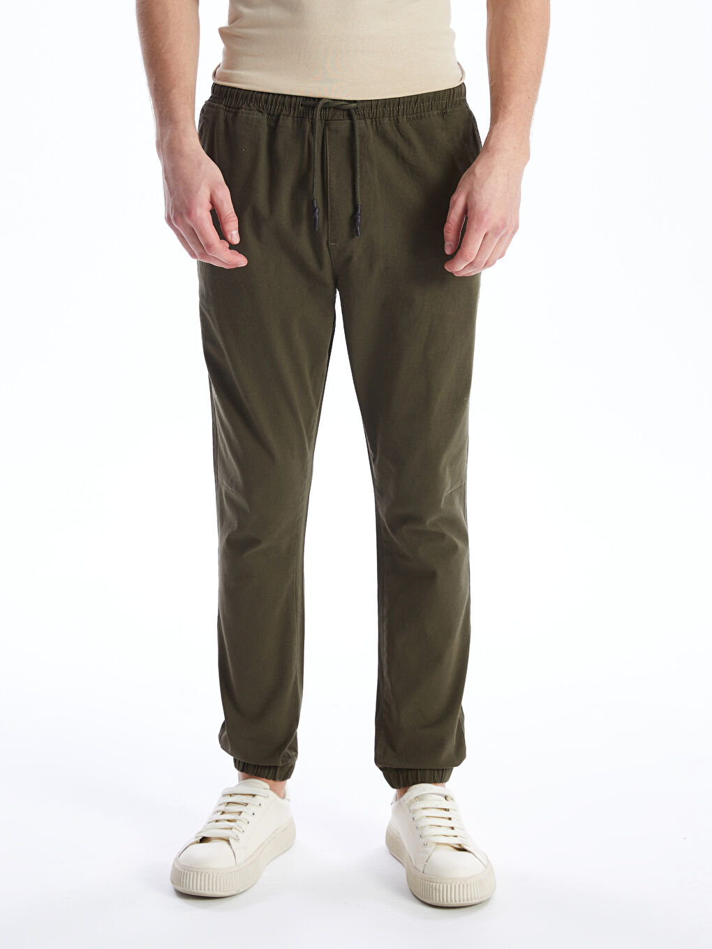 XSIDE Haki Slim Fit Gabardin Erkek Jogger Pantolon - 2