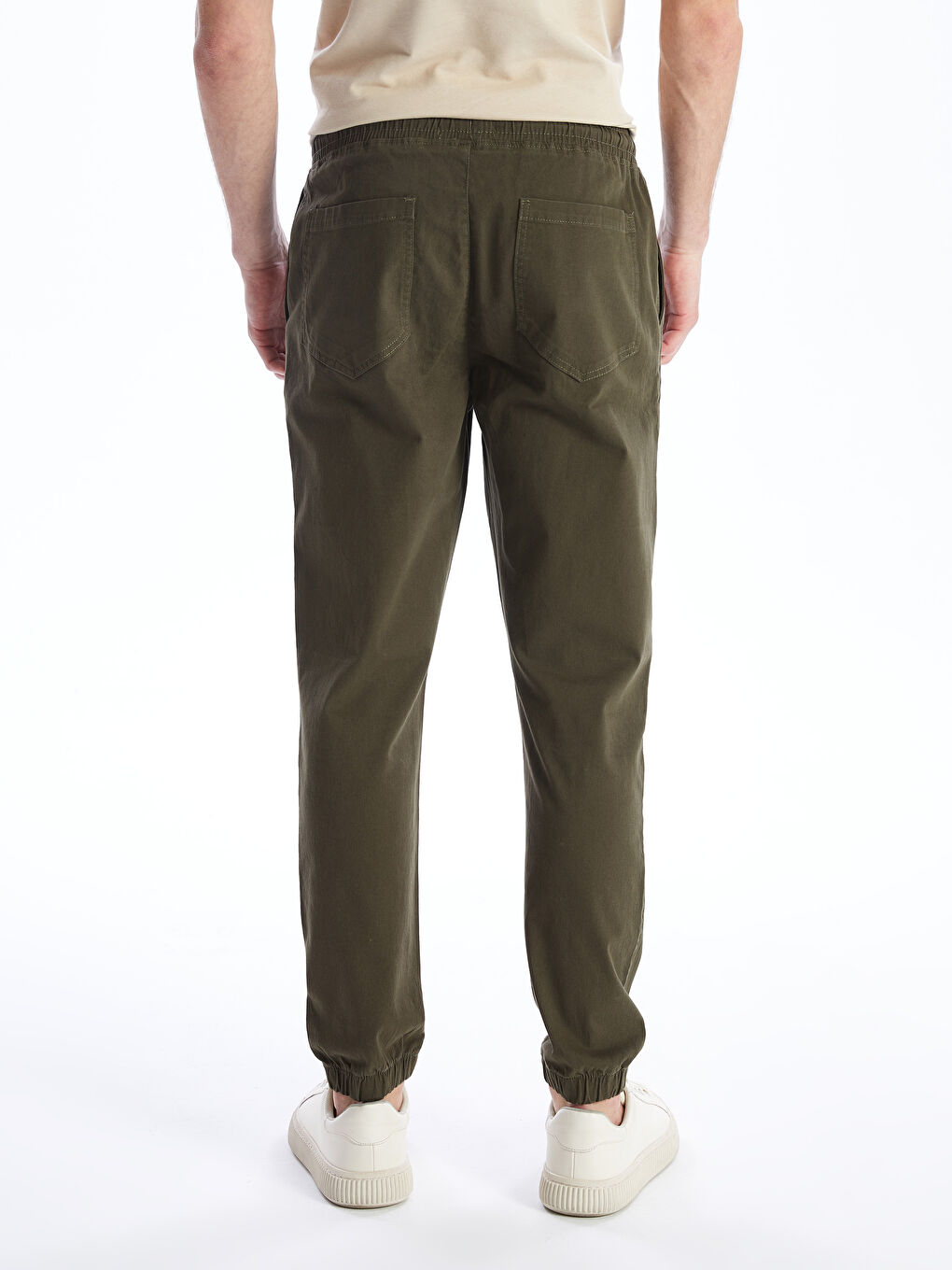 XSIDE Haki Slim Fit Gabardin Erkek Jogger Pantolon - 3