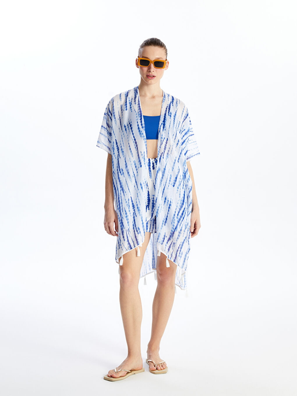 Shawl Collar Patterned Women's Kimono -S4AJ17Z8-LQQ