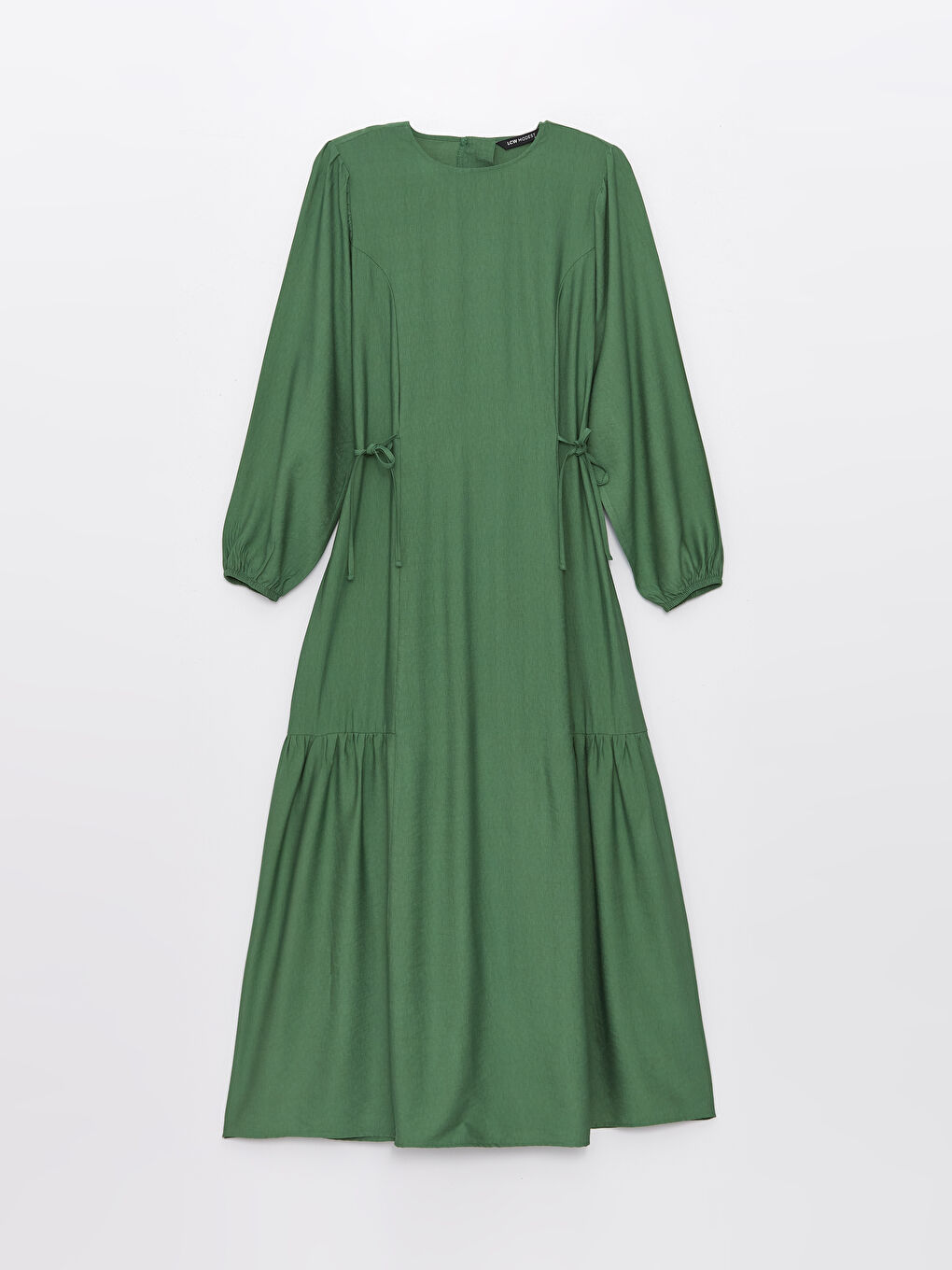 LCW Modest Bisiklet Yaka Düz Uzun Kollu Kadın Elbise -S4AJ22Z8-H8Y