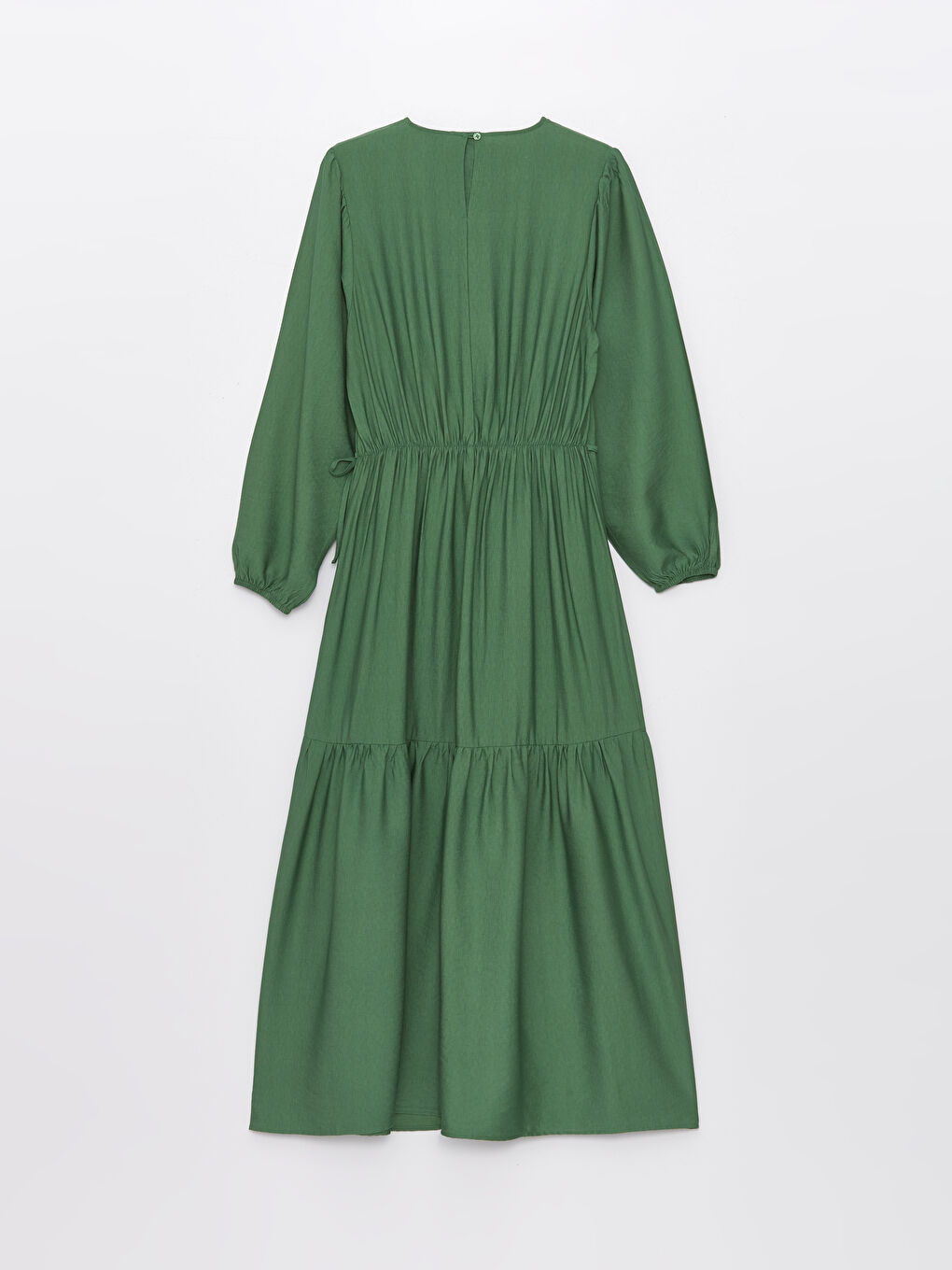 LCW Modest Bisiklet Yaka Düz Uzun Kollu Kadın Elbise -S4AJ22Z8-H8Y