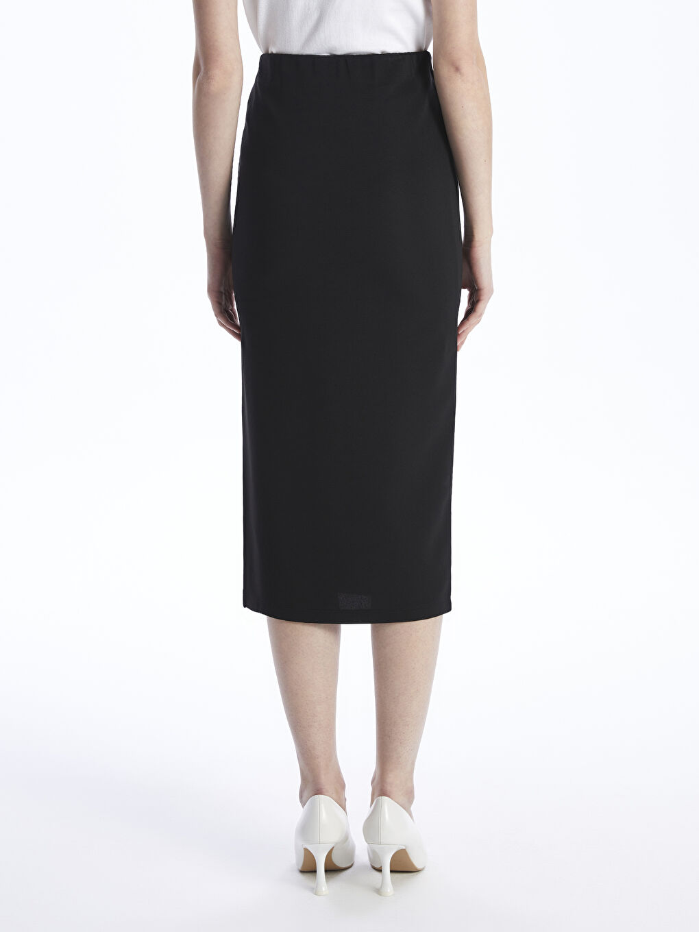 Women's Slim Fit Plain Skirt -S4AJ24Z8-CVL