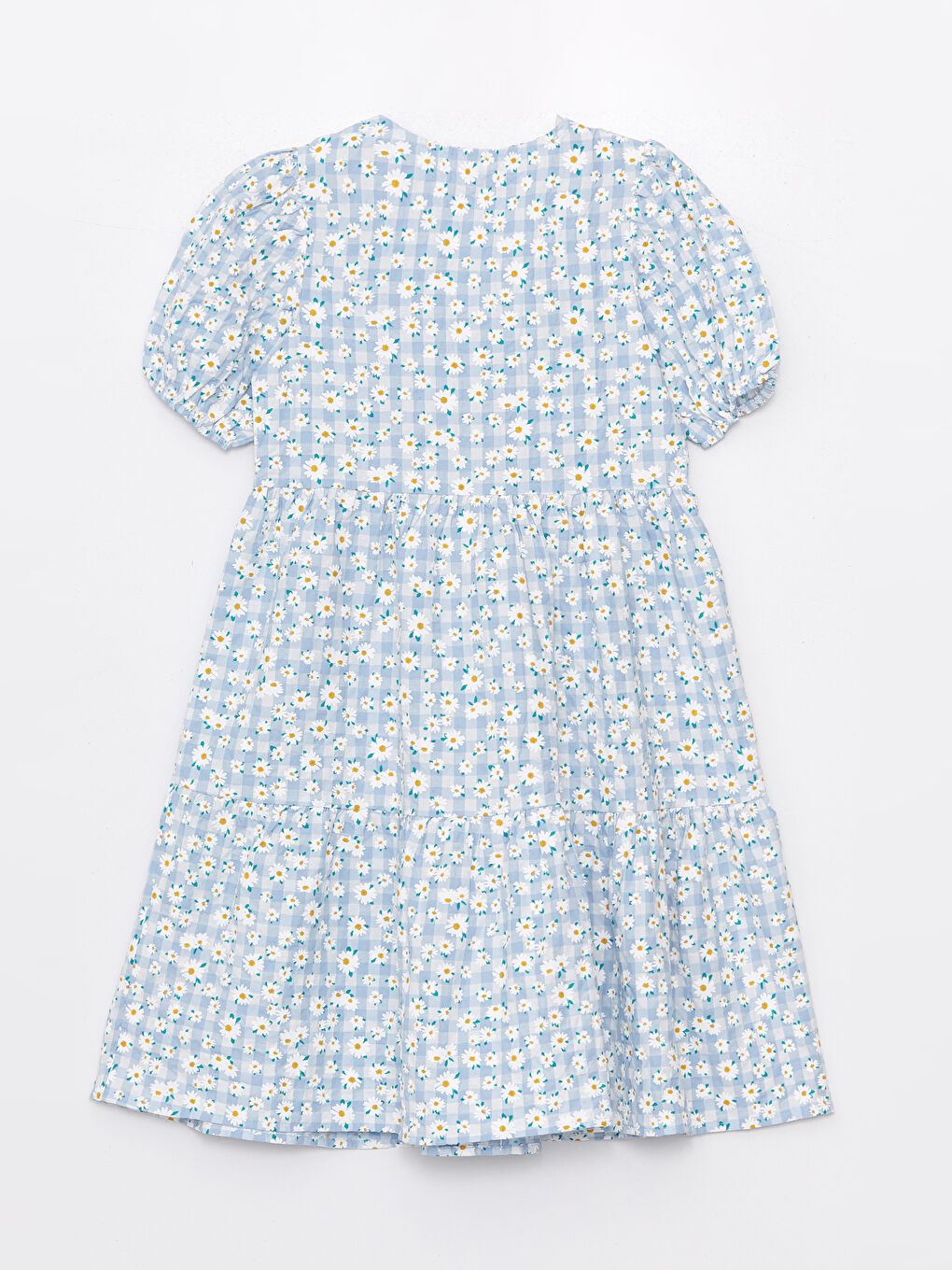 Crew Neck Floral Girl's Dress -S4AJ28Z4-LQK