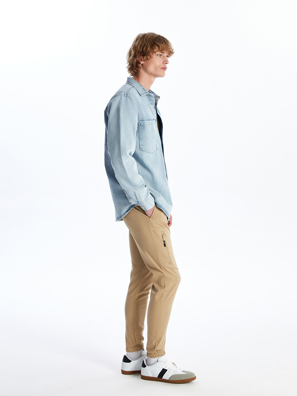Slim Fit Men's Cargo Trousers -S4AJ32Z8-S3Y