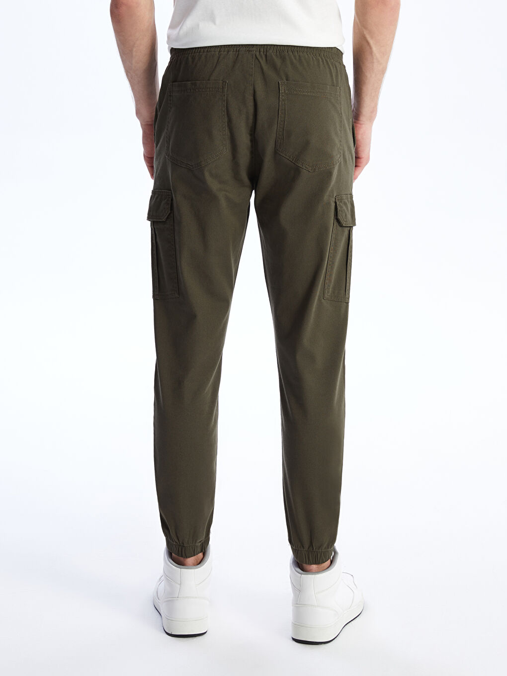 XSIDE Haki Slim Fit Gabardin Erkek Jogger Pantolon - 3