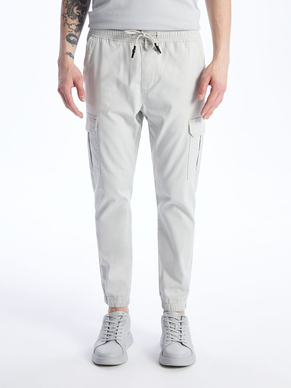 XSIDE Slim Fit Twill Men's Jogger Trousers -S4AJ52Z8-V1F