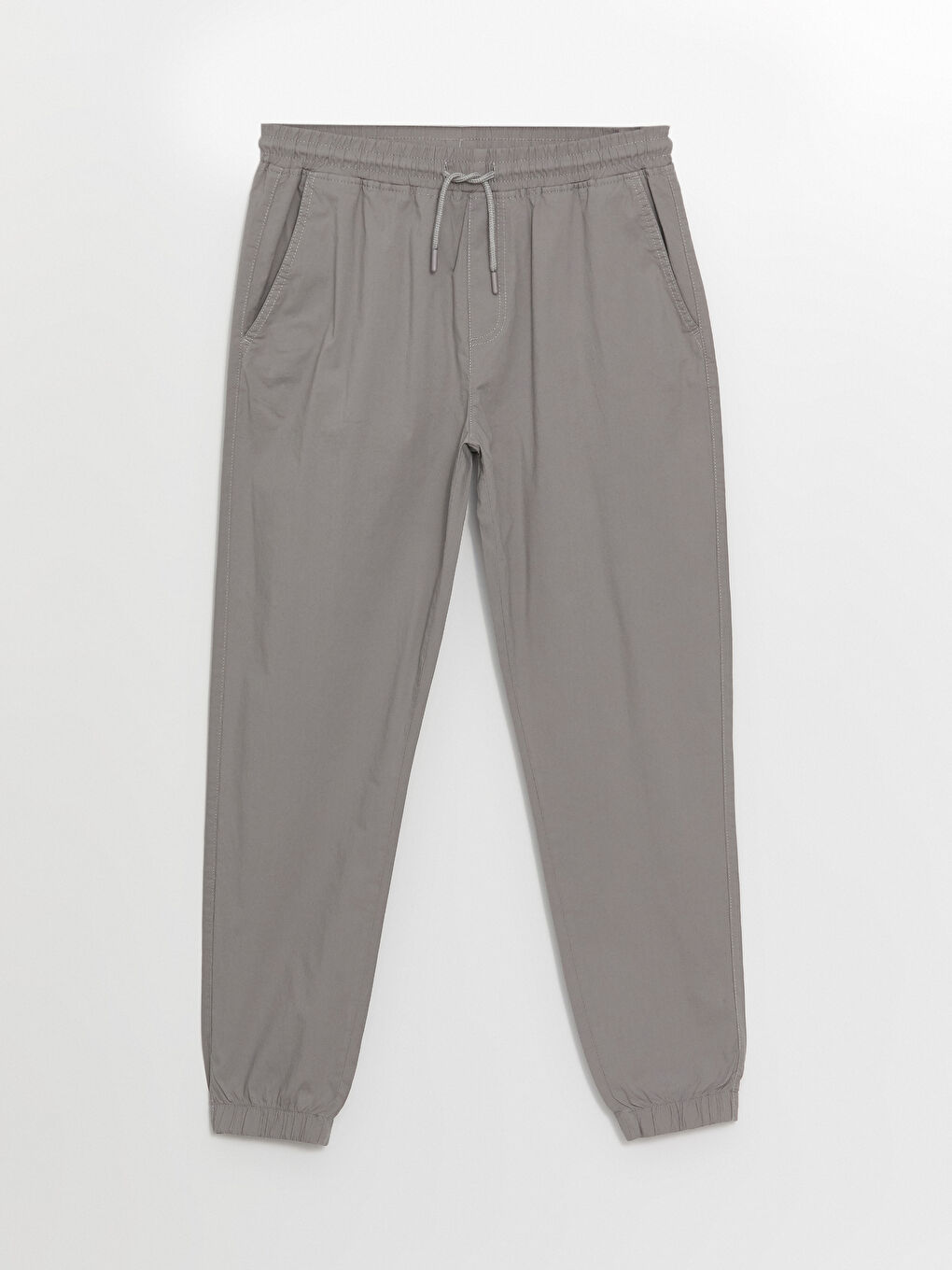 Regular Fit Poplin Men's Jogger Trousers-5